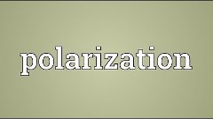 Polarization Meaning