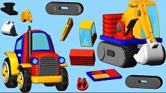 Build and Play Tractor and Excavator : 3D DESIGNER For Kids ...