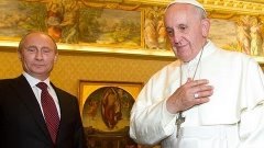 Путин опоздал к папе пока завязывал масонский галстук - удав...