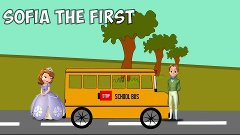 Wheels on the bus go round and round song Sofia The First En...