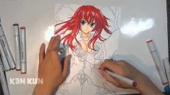 How to Draw :Rias Gremory