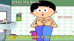 After My Bath Kids Poems-With Subtitles For Easy Education/L...
