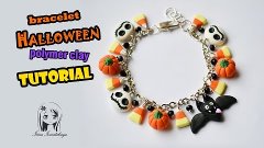 Bracelet For Fall &amp; Halloween - Polymer Clay Tutorial ◕‿◕