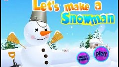 Новый Год  Снеговики  снежок  Игры для деток