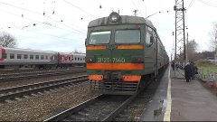Электропоезд ЭР2Т-7140 станция Столбовая