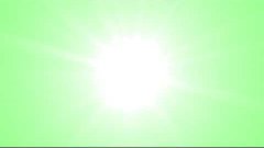 REALISTIC SUN animation green screen free royalty footage