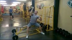 Рывок гири 40 кг сидя. One arm seated snatch kettlebell 40 k...
