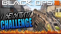 1 SENSITIVITY GUN CHALLENGE-Black Ops 3 Gameplay (Multiplaye...