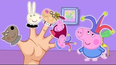 Pepa Pig School Play Finger Family \ Nursery Rhymes Lyrics a...