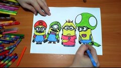 Minions New Coloring Pages for Kids Colors Coloring colored ...