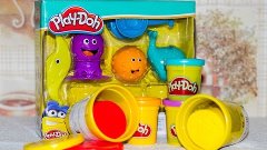 Открываем Плей До пластилин Морской набор Open Play Doh mode...