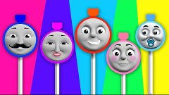 Thomas Train Lollipop Finger Family / Nursery Rhymes and Mor...