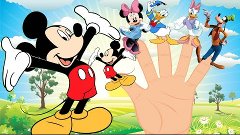 Mickey Mouse Finger Family \ Nursery Rhymes Song with lyrics...