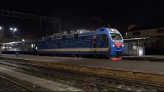 [Ultra HD] Электровоз ЭП1М-495 с поездом №34 Москва — Владик...