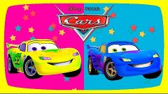 COLORS &amp; MONSTER TRUCKS COLORS Disney Pixar Cars Toys Lightn...