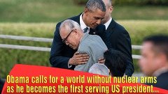 Obama calls for a world without nuclear arms as he becomes t...