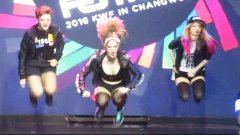 K-Pop World Festival 2016. 준결승 러시아 by Голубые кони / Super F...