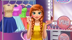 NEW мультик онлайн для девочек—Время макияжа Анны—Игры для д...
