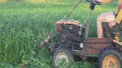 Мини трактор с мотоблок и роторная косилка  2016