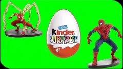 Surprise Eggs  Spiderman. Человек паук, новый мультик Киндер...