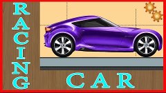 Сars Factory. Racing Car. Race  Car. Cartoons for Kids