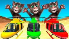 COLORS TALKING TOM WITH COLORS HELICOPTER FOR KIDS LEARNING ...