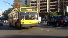 Киев троллейбус 16. Поездка на Маз-103Т #2704