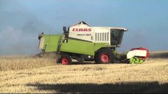 Жатва 2013. Комбайны АСROS 560 , CLAAS MEGA 360