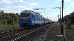 Электровоз ЭП1М-486 с поездом №261 Адлер — Архангельск