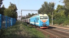 Электровоз ЭП1М-491 с поездом №62 Москва — Нальчик