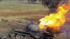 Burning tank! Horror! Реальное сожжение танка! Жесть! 2015