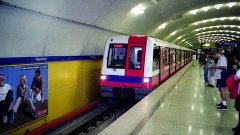 Поездка на поезде &quot;Alstom Metrpolis&quot;. Варшавский метрополите...