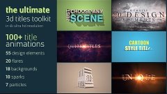 Ultimate 3D Titles Toolkit | After Effects project