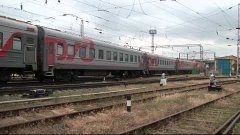 ЭП1М-708 с поездом Москва — Грозный