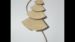 Елочка для елочки из бумаги.  Christmas tree made ​​of paper...
