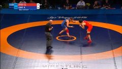 Лас-Вегас ЧМ 2015 финал 75кг_Аделин Грей (США) vs Киан Жоу (...