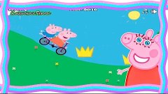 Свинка Пеппа на Велосипеде Свинка Пеппа Смешная Пеппа Peppa ...
