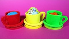 Чайный сюрприз Play Doh Открываем Киндер Сюрприз Kinder Surp...