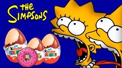 Симпсоны Открываем яйца Киндер сюрприз Игрушки внутри на кан...