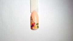 Дизайн ногтей. Орхидея