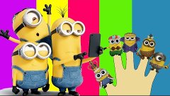 Minions Finger Family Song Nursery Rhymes For Kids Lyrics Da...