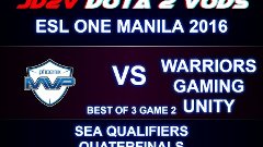 MVP vs WG.Unity Game 2 VOD - ESL One Manila 2016, SEA QLs / ...