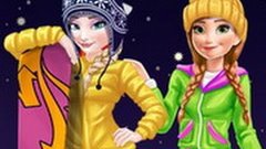 Elsa And Anna Winter Vacation | Best Game for Little Girls -...