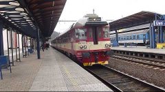 ČD 854.212 - Odjezd vlaku R 1161 - Ústí nad Labem hl.n., 2.1...