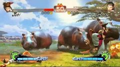 [ч. 03] Super Street Fighter IV - бой с кошкой :З (1080p)