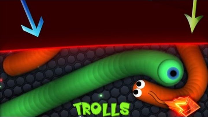 Slither.io NEW TRICK /BORDER TROLLING / Trapping Longest Snake / Best Montage