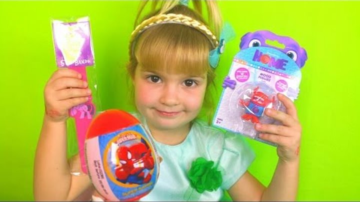 Май литл пони браслет Спайдермен яйцо Unboxing My little pony Spiderman Home cartoon