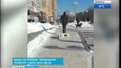 В Иркутске мужчина вывел на прогулку микроволновки, &quot;Вести-И...