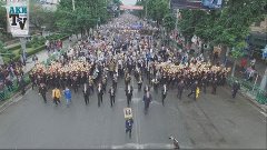 Многотысячный марш «Бессмертного полка» в Бишкеке с высоты п...
