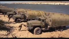 Russian Army: Pontoon Bridge Construction